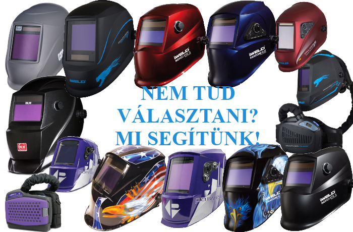 Iweld Parweld GCE és BLM automata hegesztő fejpajzsok