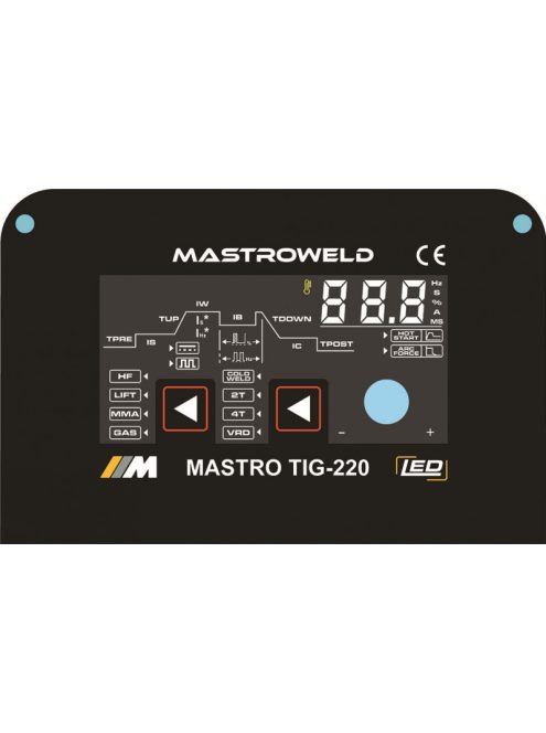 MASTRO TIG-220 DC LED hegesztő inverter (DC-AWI)