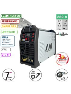 MASTRO TIG-250 DC HEGESZTŐ INVERTER (DC-AWI) - 2024