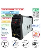   MASTRO TIG-250 DC COLD HEGESZTŐ INVERTER + VARRAT TISZTÍTÓ