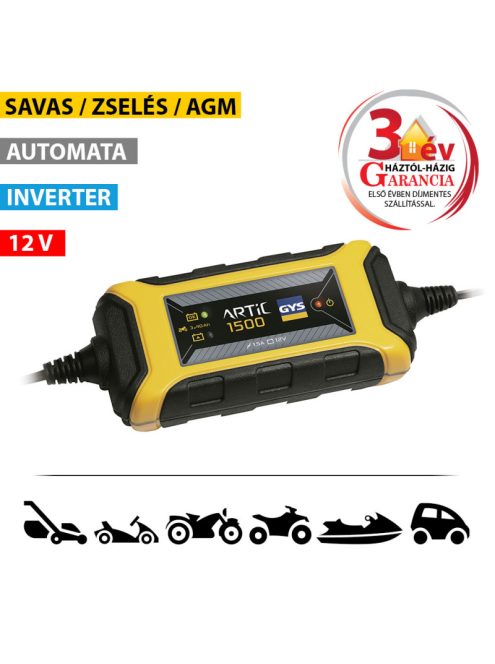 GYS ARTIC 1500 inverteres akkutöltő akkumulátor töltés akku töltő