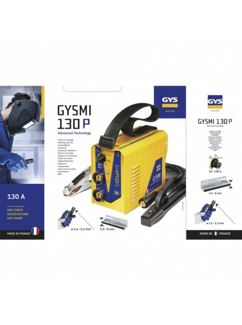 GYS Gysmi 130 P inverteres hegesztőgép hegesztő inverter mma bevont elektródás