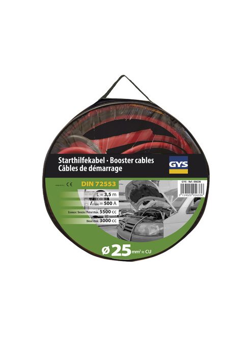 GYS Indítókábel 2x3,5m 25mm2