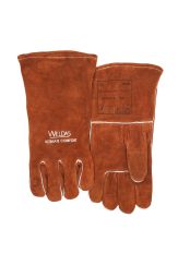   Weldas 10-2392 MIG hegesztő kesztyű egyenes megerősített hüvelykujjal rendelkező hasított tehénbőrből készült hegesztőkesztyű XXL (10 1/2)