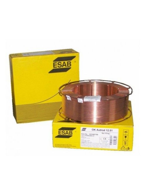 Esab OK Autrod 12.51 G3Si1 hegesztő huzal 0,8mm 1251086600 hegesztés drót mig co huzal