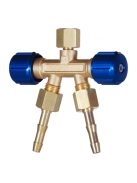 Iweld hegesztéstechnika Kettős kieresztő szelep CO2 3/8-os jobbos 14008166 hegesztéstechnika