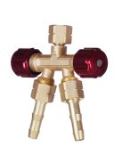 Iweld hegesztéstechnika Kettős kieresztő szelep AC 3/8 LH balos 14008168 hegesztéstechnika