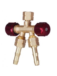 Iweld hegesztéstechnika Kettős kieresztő szelep AC 3/8 LH balos 14008168 hegesztéstechnika