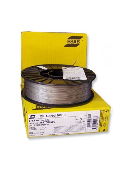 Esab OK 16.12 AUTROD 308 LSi hegesztő huzal 0,8 1612084600 hegesztés drót mig co rozsdamentes huzal