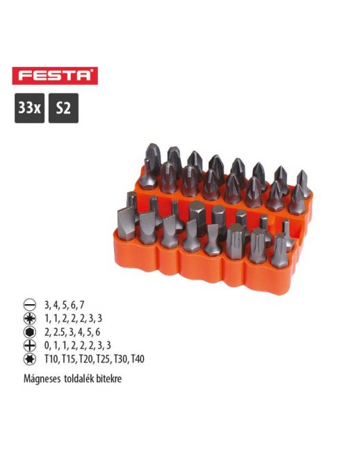 Lev Festa bit és adapter készlet 33 részes, S2