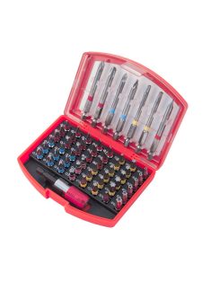   Lev Festa bit és adapter készlet 56 részes, 1/4˝hatlapú, S2, mágneses