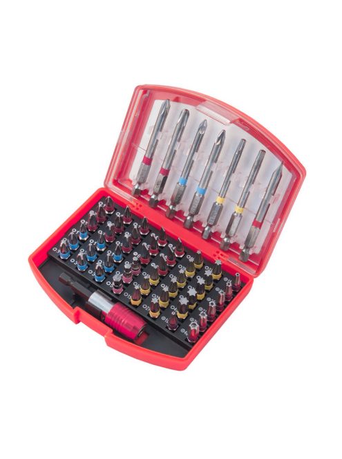 Lev Festa bit és adapter készlet 56 részes, 1/4˝hatlapú, S2, mágneses