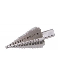   Lev léptető fúrószár DIN 1412C HSS 5-35mm 13 lépcsős, ALU, fém, műanyag