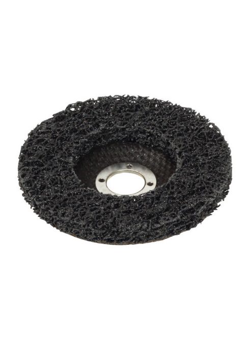 Lev Scotch-Brite néger csiszolótárcsa (nylon tárcsa) hordozótesttel 115x22,2mm