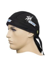   Weldas Arc Knight hegesztő fejkendő lángálló fekete pamut 23-3611