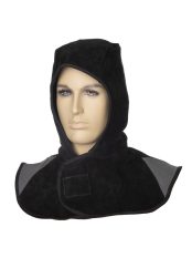   Weldas Arc Knight kámzsa fekete hasított bőr kapucni 23-6630XL