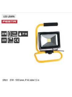   Lev Festa Led munkalámpa, állvánnyal 20W- 1600 lumen, IP 54, kábel 1,8 m