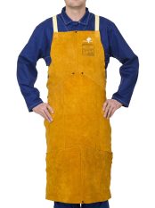   Weldas Golden Brown hasított tehénbőrből készült hegesztőköpeny 60x107cm 44-2142
