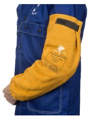   Weldas Golden Brown hasított tehénbőrből készült hegesztő karvédő (párban) 44-2321XL