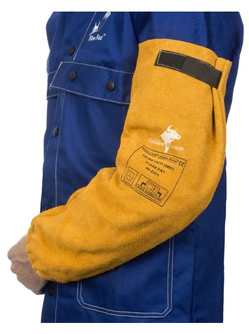 Weldas Golden Brown hasított tehénbőrből készült hegesztő karvédő (párban) 44-2321XL