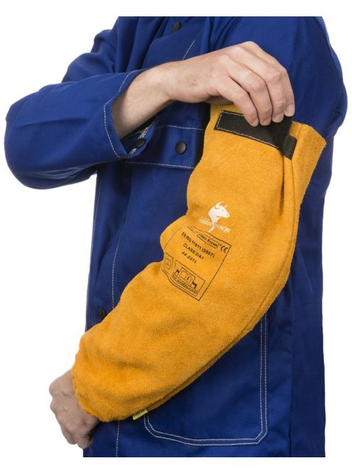 Weldas Golden Brown hasított tehénbőrből készült hegesztő karvédő (párban) 44-2321XL