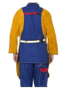 Weldas Golden Brown hasított tehénbőrből készült vállpántos hegesztőköpeny 44-2847