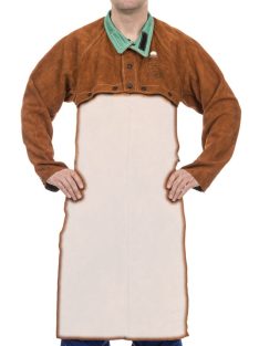 Weldas Lava Brown hasított tehénbőr hegesztőkötény kabát felsőrész 44-7800 hegesztés munkavédelem