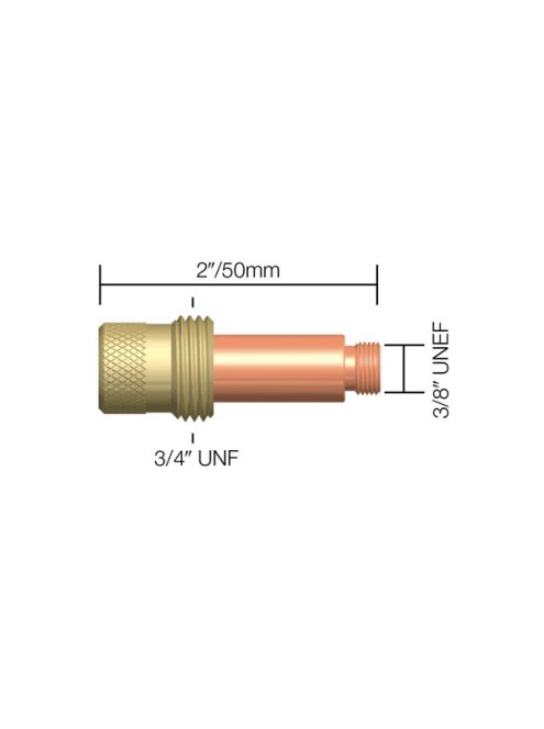 Parweld 2,4mm AWI patronbefogó ház gázlencsés (17,26,18 awi pisztolyokhoz) hegesztés 45V26