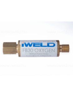 Iweld hegesztéstechnika FB30 visszaégésgátló patron reduktorra G3/8"oxigén hegesztéstechnika