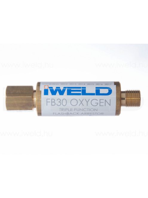 Iweld hegesztéstechnika FB30 visszaégésgátló patron reduktorra G3/8"oxigén hegesztéstechnika