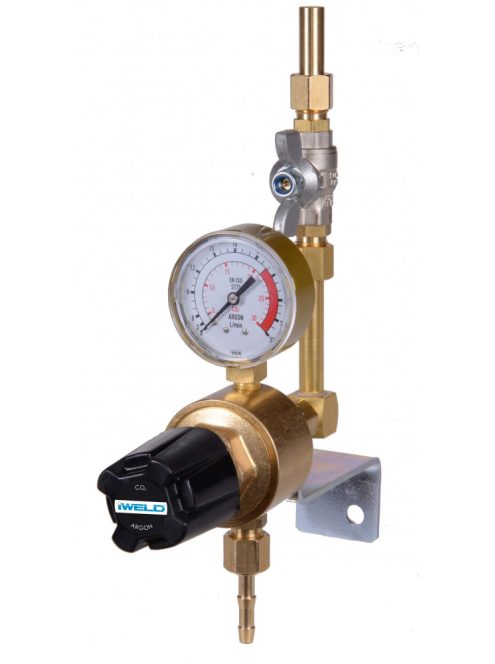 IWELD DYNALINE Ar/Co2. hálózati nyomáscsökkentő készlet 21l/min. hegesztéstechnika reduktor