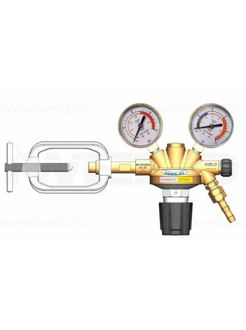 IWELD DYNAREG Acetilén nyomáscsökkentő 25/1,5bar 5DRGAC251Y hegesztéstechnika reduktor