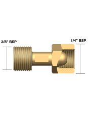 Parweld 3/8"-1/4" gázcsonk átalakító  hegesztés hegesztéstechnika 608538