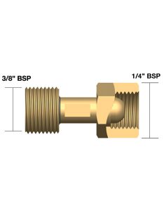 Parweld 3/8"-1/4" gázcsonk átalakító  hegesztés hegesztéstechnika 608538