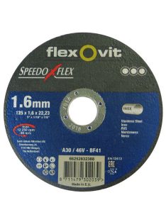   Flexovit Speedoflex vágókorong 125x1,6x22,2mm, BF41, fém-inox