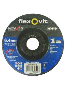   Flexovit Speedoflex tisztítókorong 115x6,4x22,2mm, BF27, fém-inox
