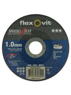   Flexovit Speedoflex vágókorong 115x1,0x22,2mm, BF41, fém-inox