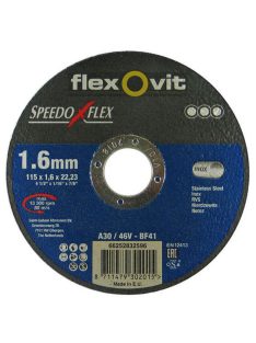   Flexovit Speedoflex vágókorong 115x1,6x22,2mm, BF41, fém-inox