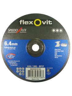   Flexovit Speedoflex tisztítókorong 230x6,4x22,2mm, BF27, fém-inox