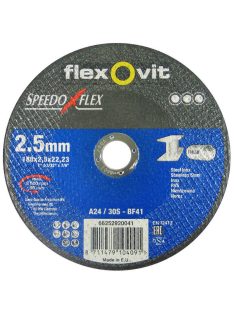   Flexovit Speedoflex vágókorong 180x2,5x22,2mm, BF41, fém-inox