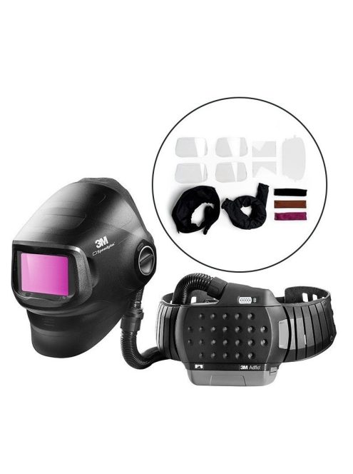 Speedglas G5-01 hegesztőpajzs G5-01VC hegesztőkazettával Adflo szűrtlevegős légzésvédővel 617839