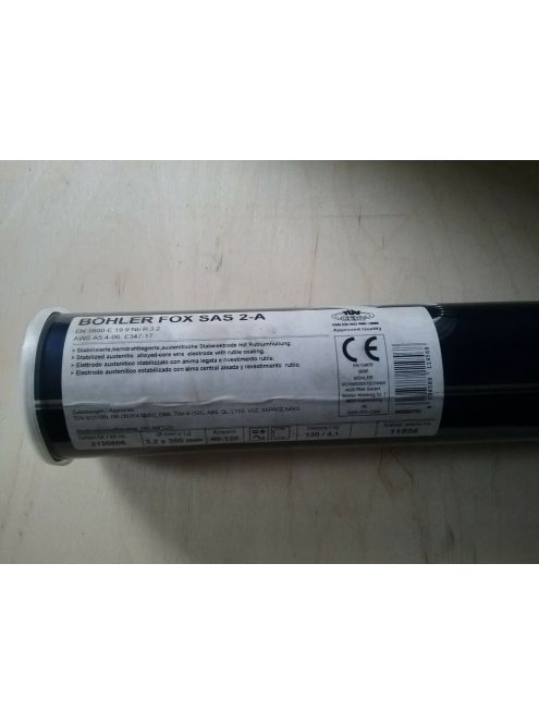 Böhler FOX SAS 2-A hegesztő rozsdamentes elektróda 3,2 78011956 hegesztés bevonatos pálca hegesztés