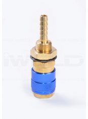 IWELD Víz gyorscsatlakozó gépre D=8mm tömlőhöz kék 800701P041146 hegesztéstechnika hegesztés