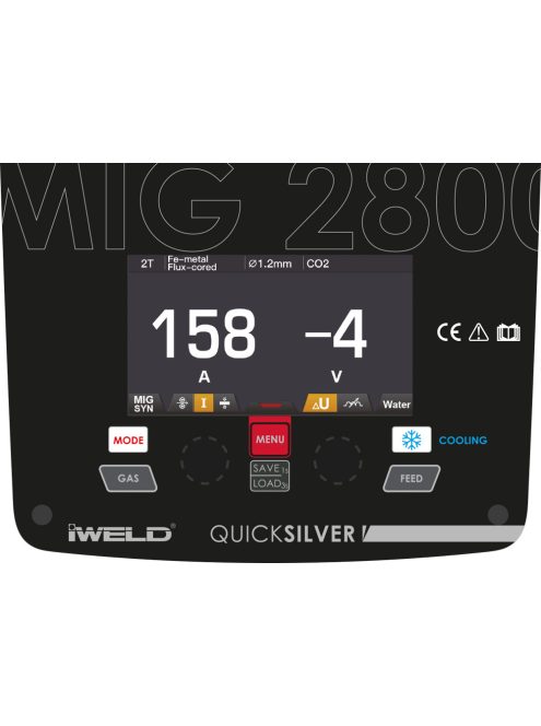 IWELD MIG 2800 Double pulse hegesztő inverter 800MIG2800DP