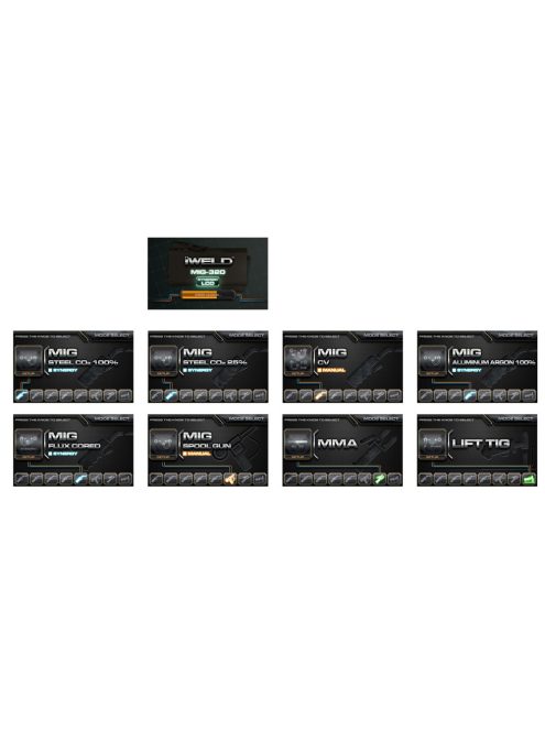 IWELD MIG 320 Synergic LCD kompakt hegesztő inverter inverteres hegesztőgép 800MIG320SYN hegesztés