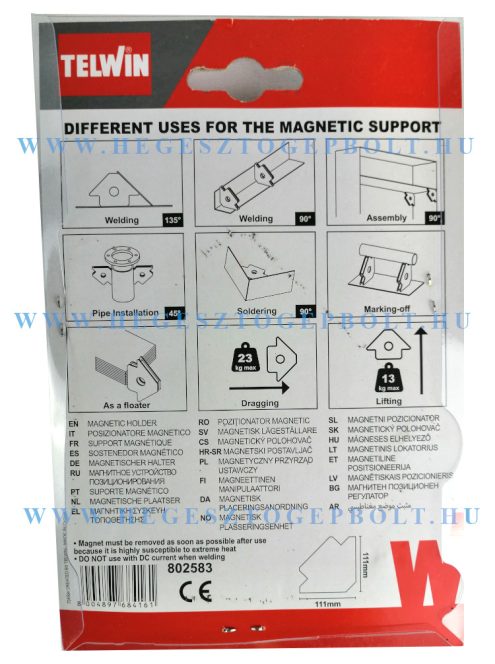 TELWIN Mágneses pozicionáló 23kg hegesztő mágnes