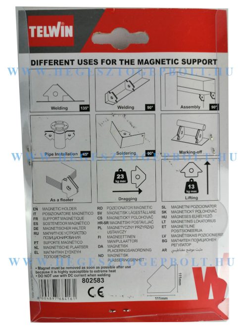 TELWIN Mágneses pozicionáló 34kg hegesztő mágnes