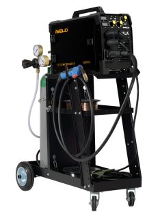   IWELD GORILLA POCKETMIG 205 ALUFLUX Silverback hegesztőgép kocsival