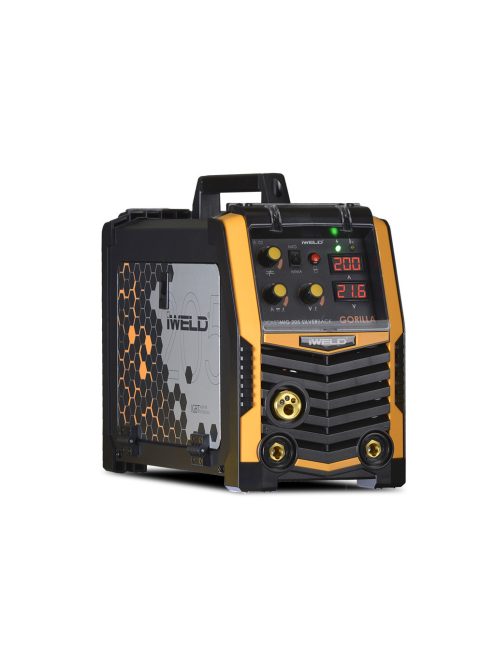 IWELD GORILLA POCKETMIG 205 ALUFLUX SILVERBACK hegesztő inverter + AJÁNDÉK