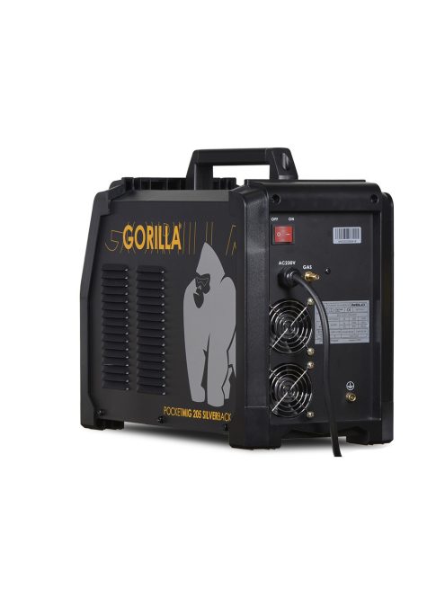 IWELD GORILLA POCKETMIG 205 ALUFLUX SILVERBACK hegesztő inverter + AJÁNDÉK